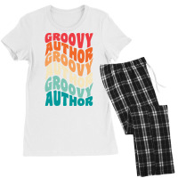 Groovy Author Vintage Retro 60s 70s 80s Vibes Aest Women's Pajamas Set | Artistshot