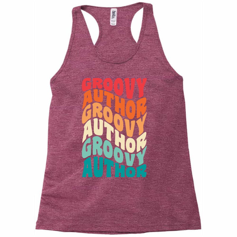 Groovy Author Vintage Retro 60s 70s 80s Vibes Aest Racerback Tank by midadorogunl | Artistshot