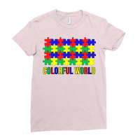 Colorful World Cute Ladies Fitted T-shirt | Artistshot