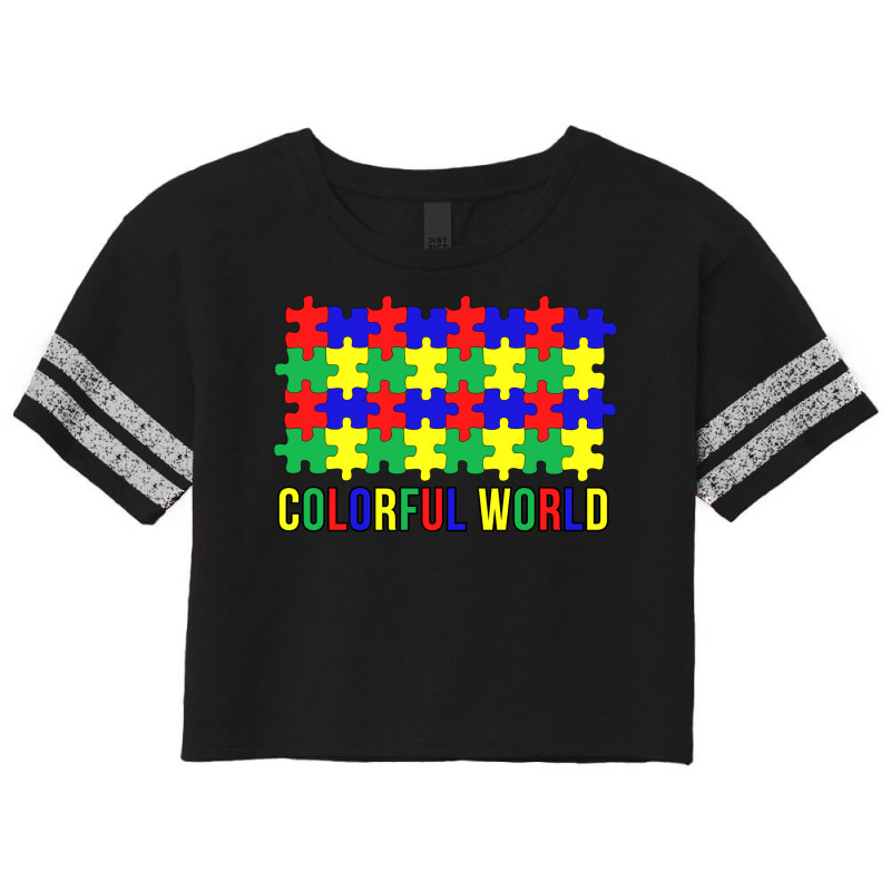 Colorful World Cute Scorecard Crop Tee by vonnezramzele | Artistshot