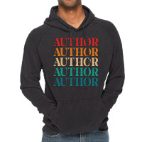 Author Retro Vintage 70s Repeat Typography Music Vintage Hoodie | Artistshot