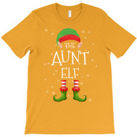 Aunt Elf Family Matching Christmas Group Funny Paj T-shirt | Artistshot