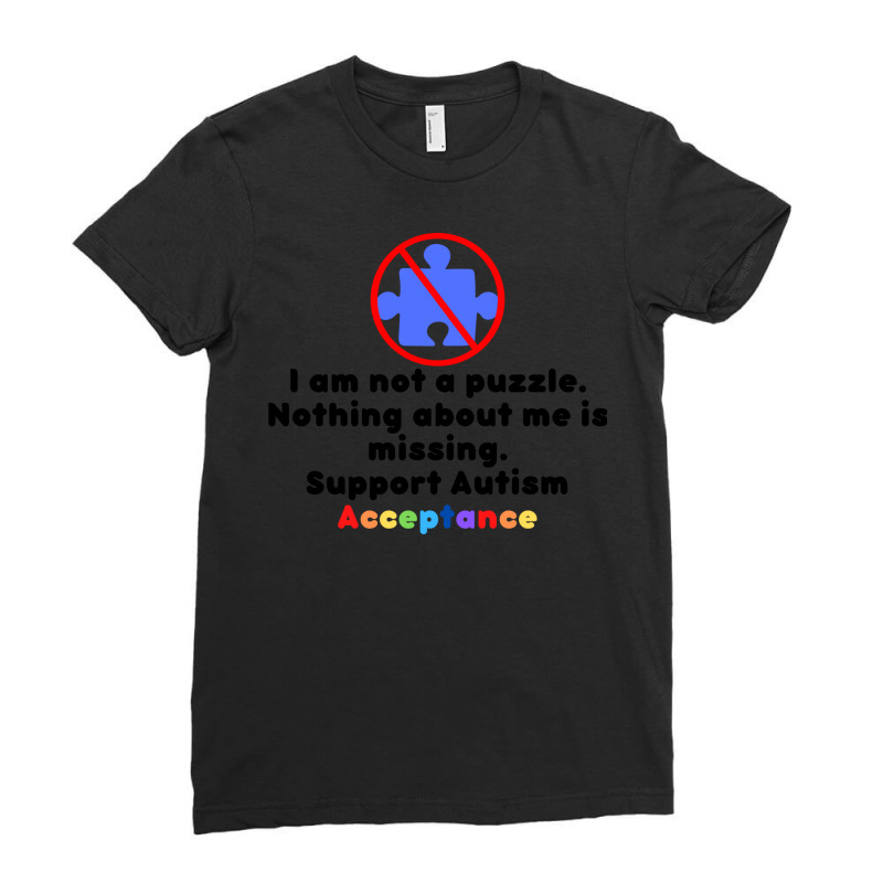 I Am Not A Puzzle Trending Ladies Fitted T-Shirt by midadorogunl | Artistshot