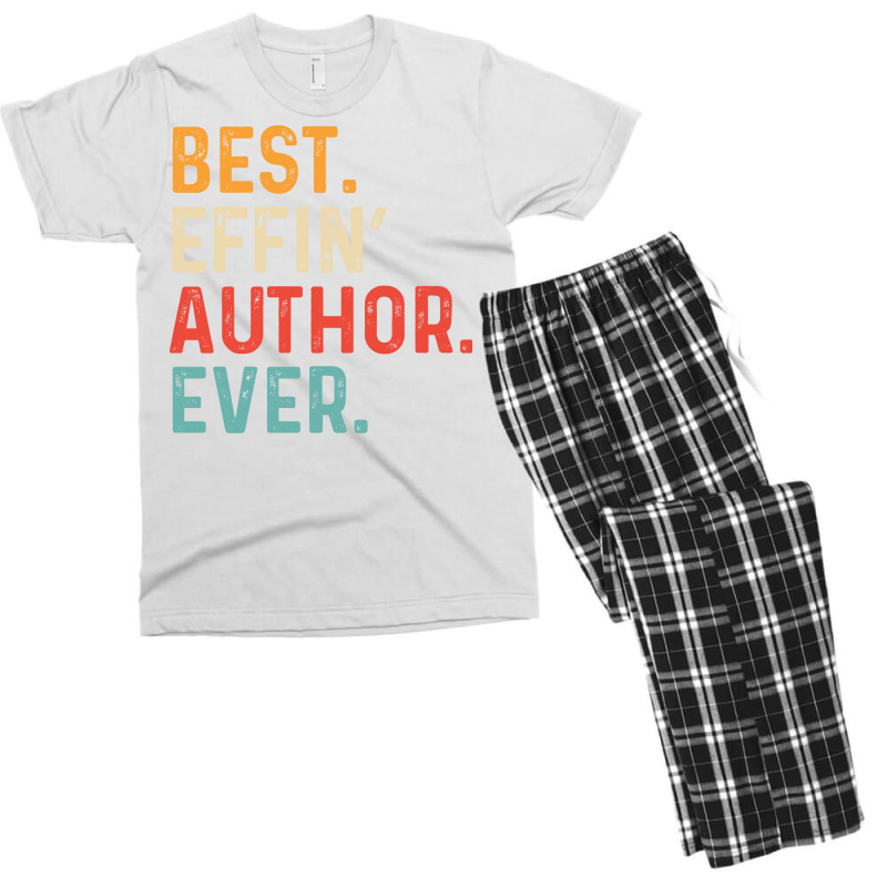 Best Effin Author Everretro Humor Men's T-shirt Pajama Set by horveyfoths | Artistshot