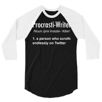 Procrastinating Writer 80s 3/4 Sleeve Shirt | Artistshot