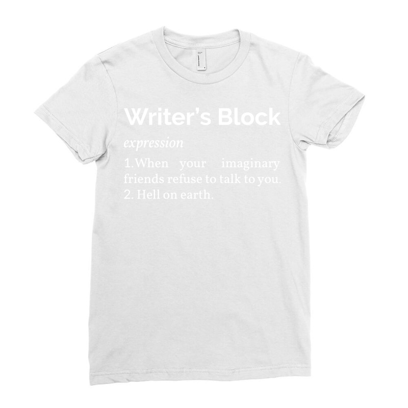 Writers Block Definition Green Ladies Fitted T-Shirt by yueyuterafau | Artistshot