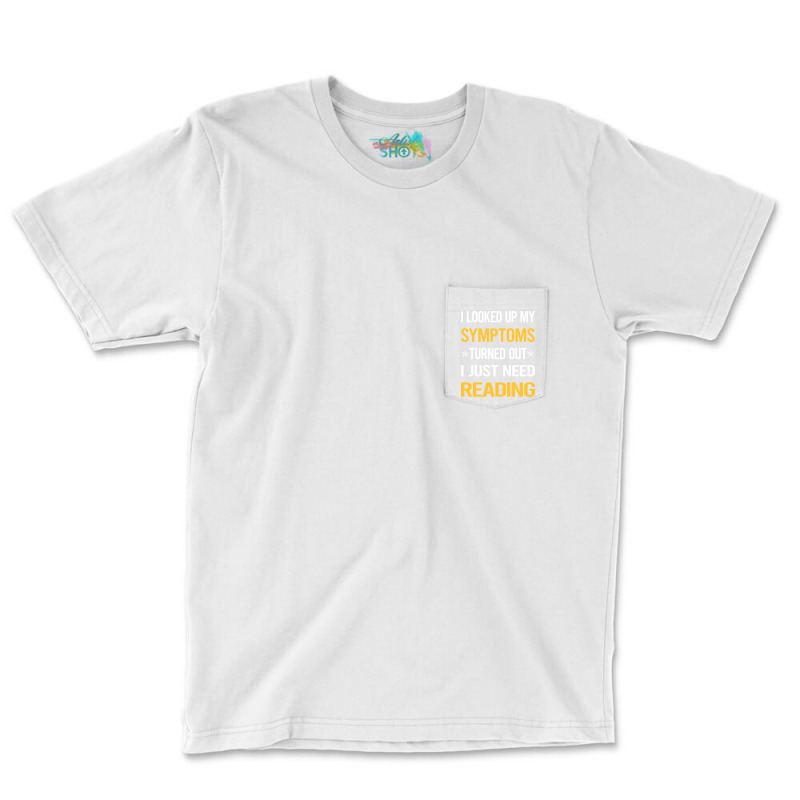 My Symptoms Reading Book Books Cute Pocket T-Shirt by botitefinos | Artistshot