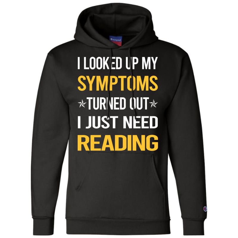 My Symptoms Reading Book Books Cute Champion Hoodie by botitefinos | Artistshot