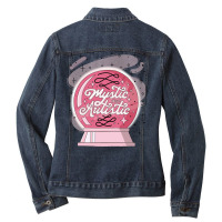 Mystic And Autistic Quote Ladies Denim Jacket | Artistshot