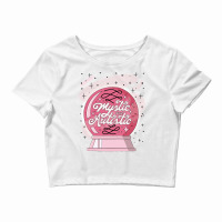 Mystic And Autistic Quote Crop Top | Artistshot