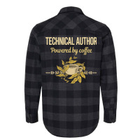 Powered By Coffee Technical Author Humor Flannel Shirt | Artistshot