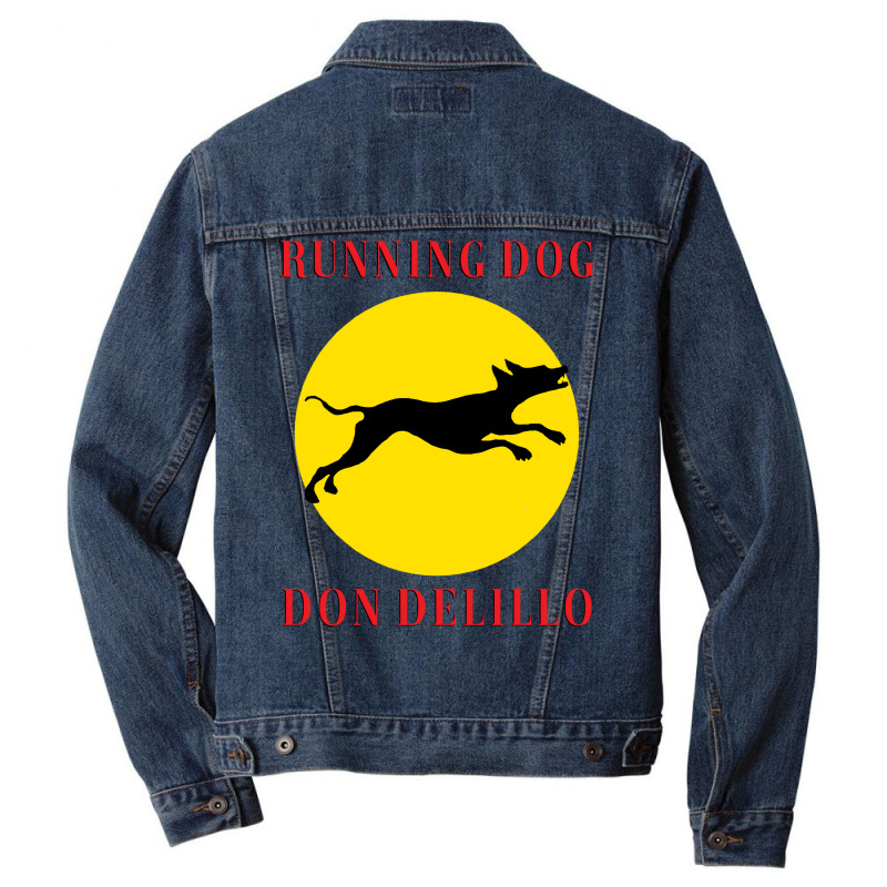 Running Dog Quote Men Denim Jacket by vonnezramzele | Artistshot