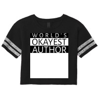 Worlds Okayest Author Girl Scorecard Crop Tee | Artistshot