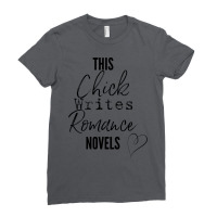 This Chick Writes Romance Novels Nostalgia Ladies Fitted T-shirt | Artistshot