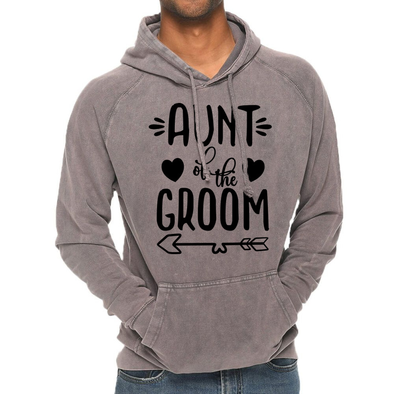 Aunt Of The Groom Wedding Party Vintage Hoodie by efratydrexp | Artistshot