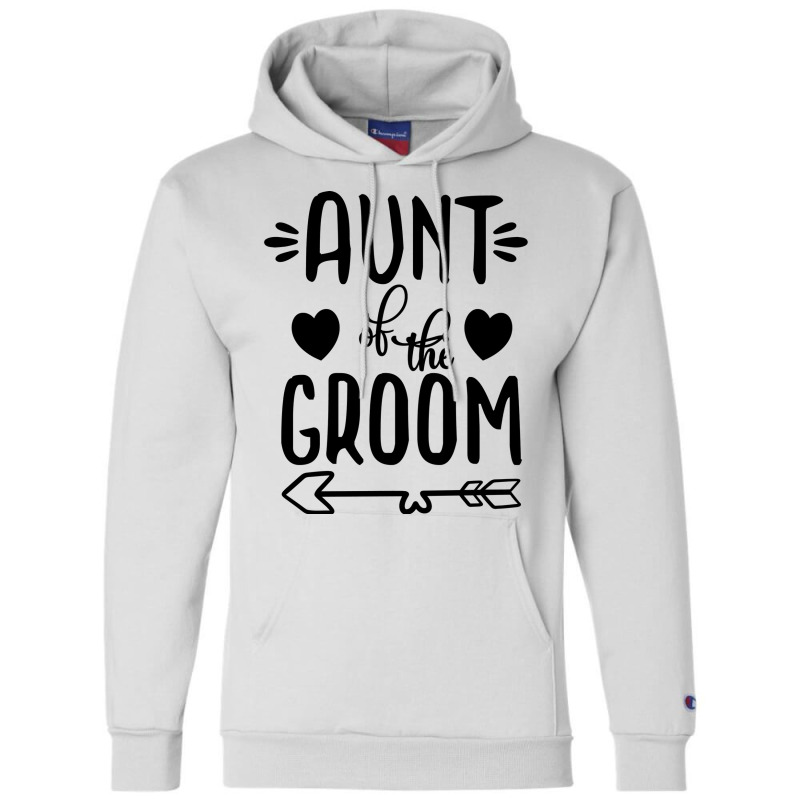 Aunt Of The Groom Wedding Party Champion Hoodie by efratydrexp | Artistshot