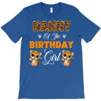 Leopard Tiger Nanny Of The Birthday Girl Boy T-shirt | Artistshot