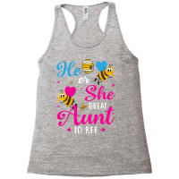 He Or She Great Aunt To Bee Gender Reveal Party St Racerback Tank | Artistshot