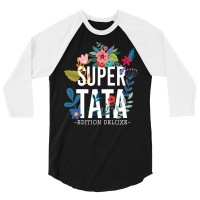 Super Tata Pregnancy Announcement Travel 3/4 Sleeve Shirt | Artistshot