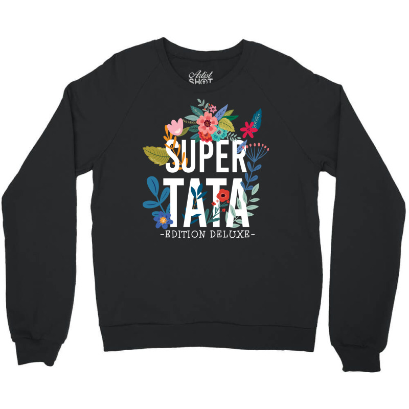 Super Tata Pregnancy Announcement Travel Crewneck Sweatshirt by yazmiiciv0 | Artistshot