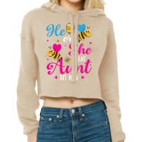 He Or She Great Aunt To Bee Gender Reveal Party St Cropped Hoodie | Artistshot