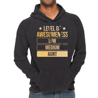 Auntie Level Of Awesomeness Aunt Funny Vintage Hoodie | Artistshot