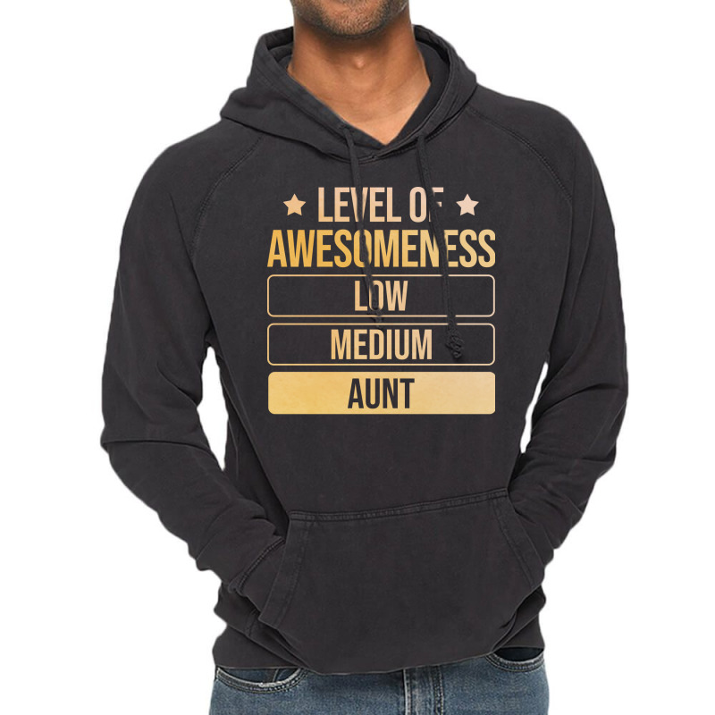 Auntie Level Of Awesomeness Aunt Funny Vintage Hoodie by efratydrexp | Artistshot