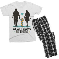 Family With Autistic Child 80s Men's T-shirt Pajama Set | Artistshot