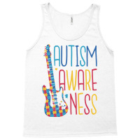 Colorful Puzzle Guitar Instrument Summer Tank Top | Artistshot