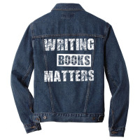 Book Writer Girl Men Denim Jacket | Artistshot