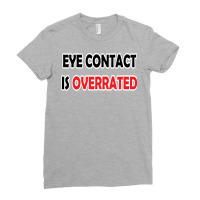 Eye Contact Yellow Ladies Fitted T-shirt | Artistshot