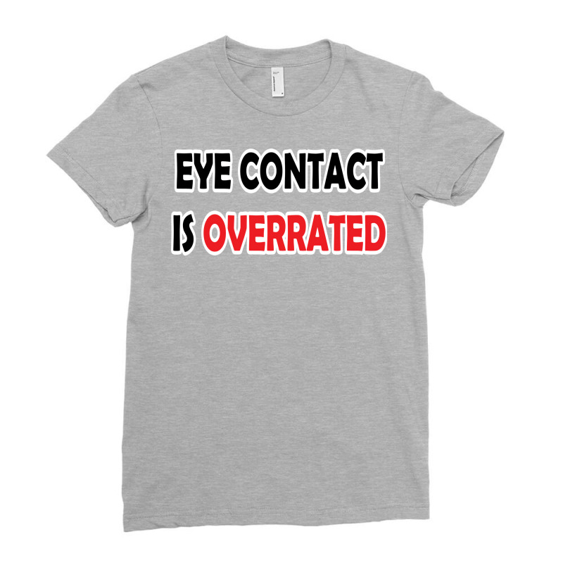 Eye Contact Yellow Ladies Fitted T-Shirt by kromahbobdez | Artistshot