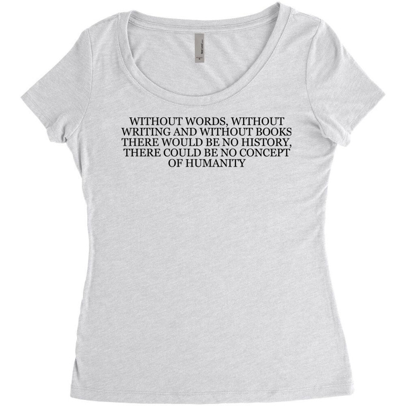 Hermann Hesse Quote Girl Women's Triblend Scoop T-shirt by qinbawelw | Artistshot