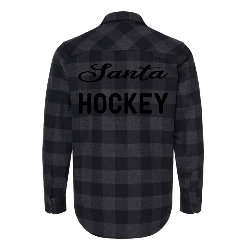 Santa Hockey Funny Stars Flannel Shirt | Artistshot