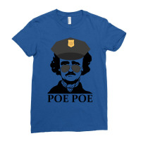 Poe Poe Police Funny Edgar Allan Poe Author Tumblr Ladies Fitted T-shirt | Artistshot