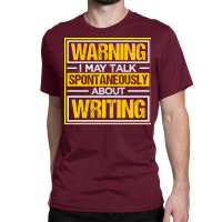 Writing A Novel Novelist Writer Yellow Classic T-shirt | Artistshot