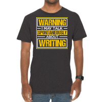 Writing A Novel Novelist Writer Yellow Vintage T-shirt | Artistshot