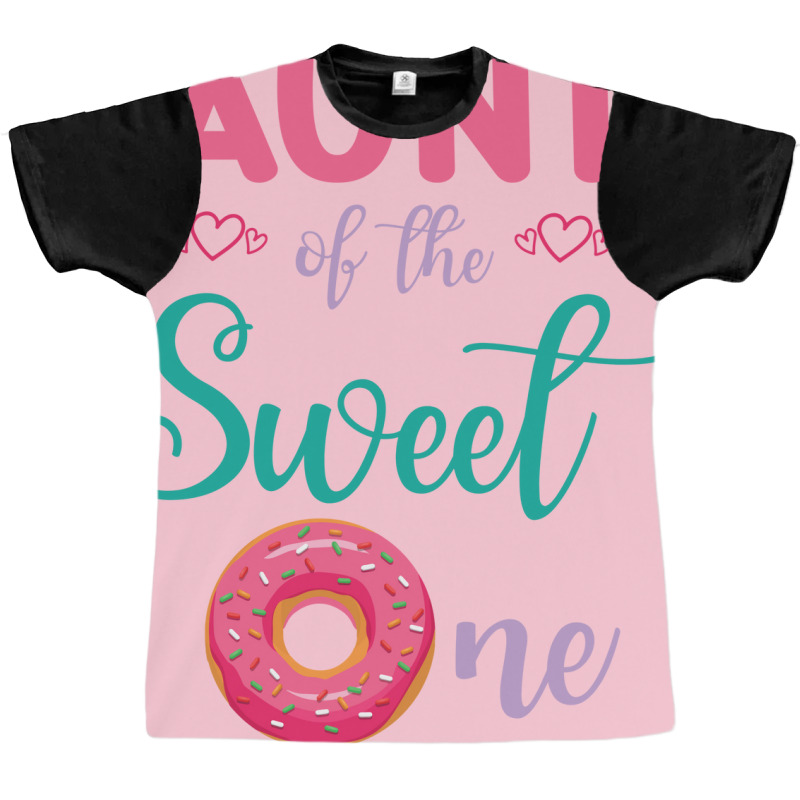 Aunt Of The Sweet One Donut Cake Happy Me Uncle Ni Graphic T-shirt by sharfoelitam | Artistshot