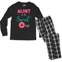 Aunt Of The Sweet One Donut Cake Happy Me Uncle Ni Men's Long Sleeve Pajama Set | Artistshot