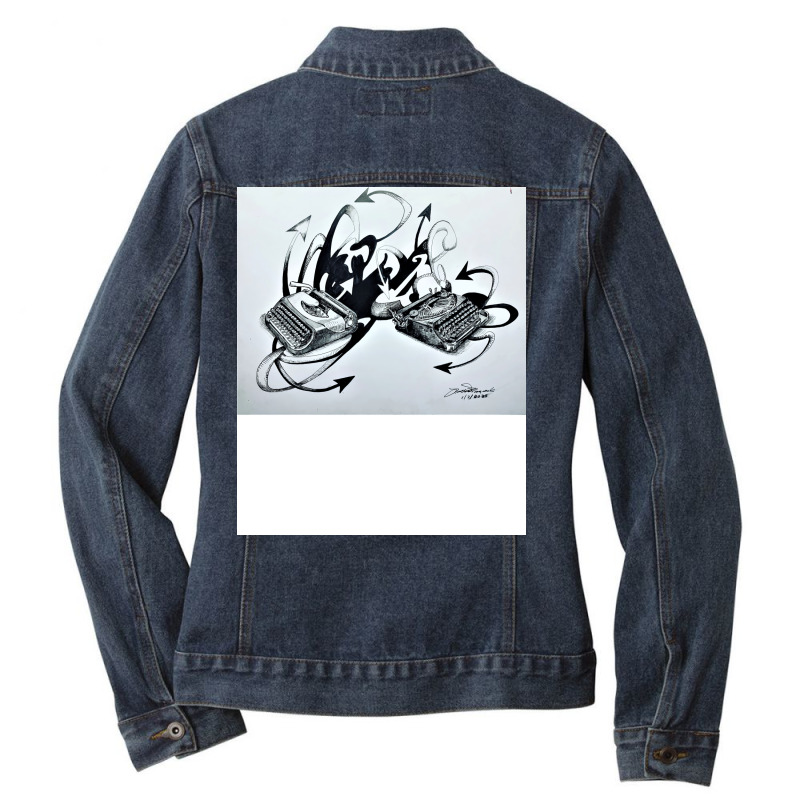 Create Dangerously Ladies Denim Jacket by hynanvskyy | Artistshot