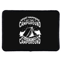 Campers Campfire Rectangle Patch | Artistshot