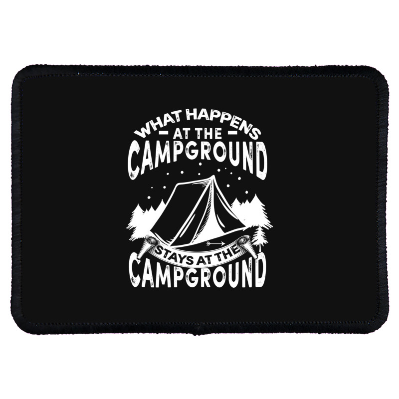 Campers Campfire Rectangle Patch | Artistshot