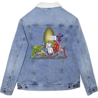 And That's How I Saved The World Jesus Gifts For F Unisex Sherpa-lined Denim Jacket | Artistshot