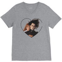 Edward And Kim V-neck Tee | Artistshot