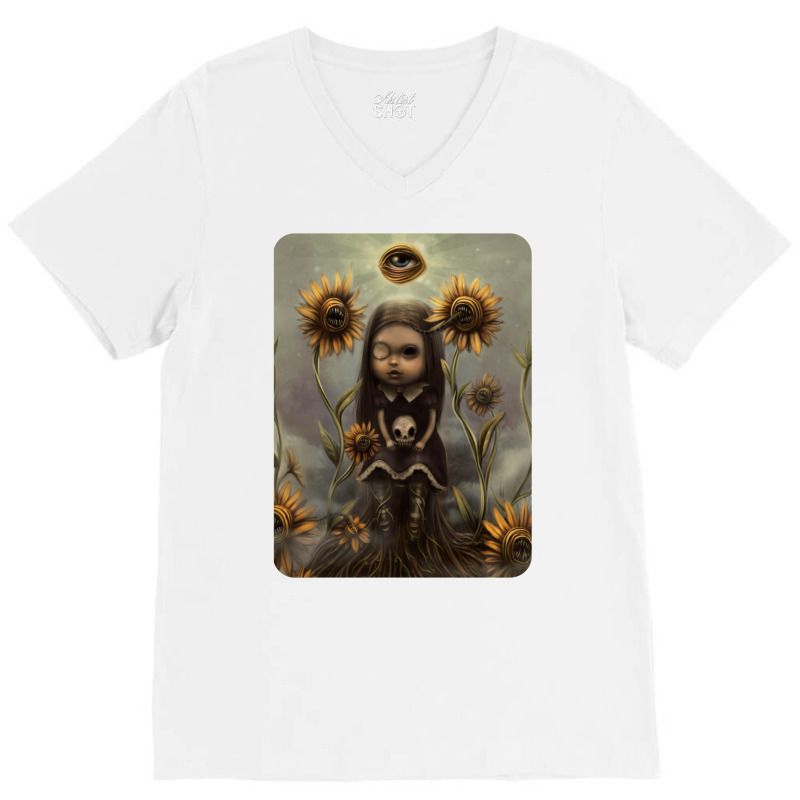 Death Sighs V-Neck Tee by fizzoviklea | Artistshot