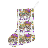 King Cake Calories Don't Count Skull Holiday Stocking | Artistshot