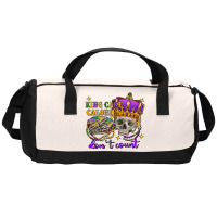 King Cake Calories Don't Count Skull Duffel Bag | Artistshot