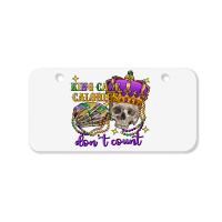 King Cake Calories Don't Count Skull Bicycle License Plate | Artistshot