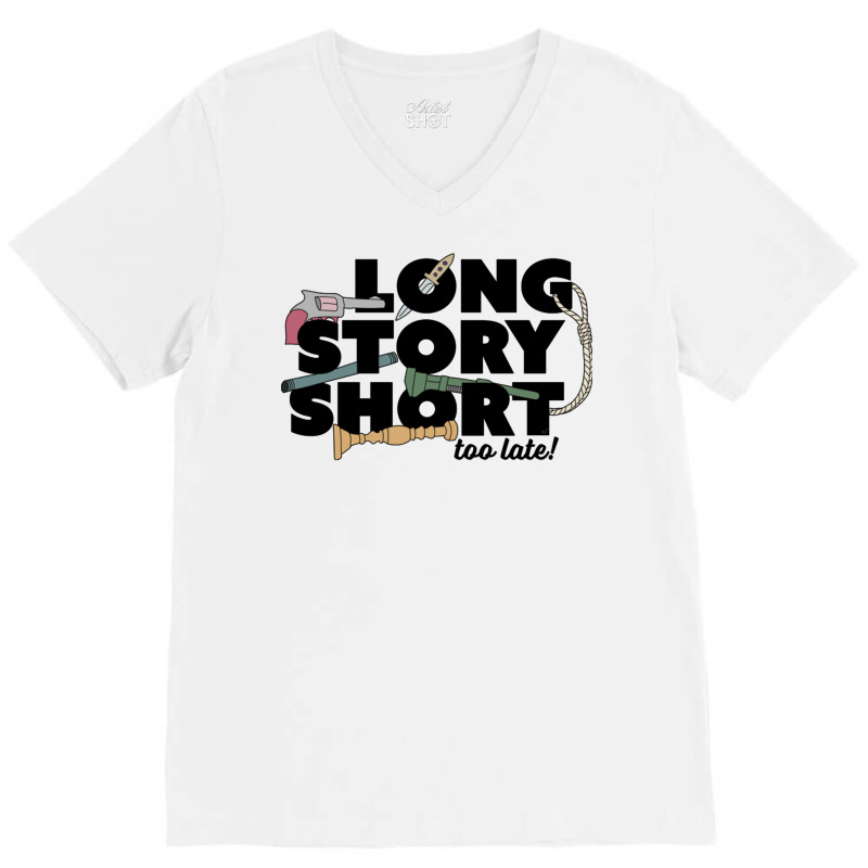 Long Story Short V-neck Tee | Artistshot