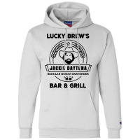 Jackie Daytona   Lucky Brew's Bar And Grill   What Champion Hoodie | Artistshot